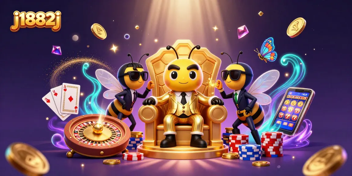 Experience the excitement of gaming at j1882j with stunning visuals of a casino scene