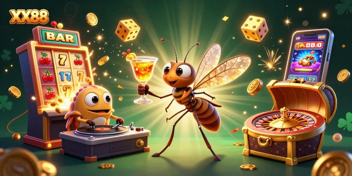 Engage with exciting gameplay at XX88 amidst vibrant casino scenes and dynamic rewards.