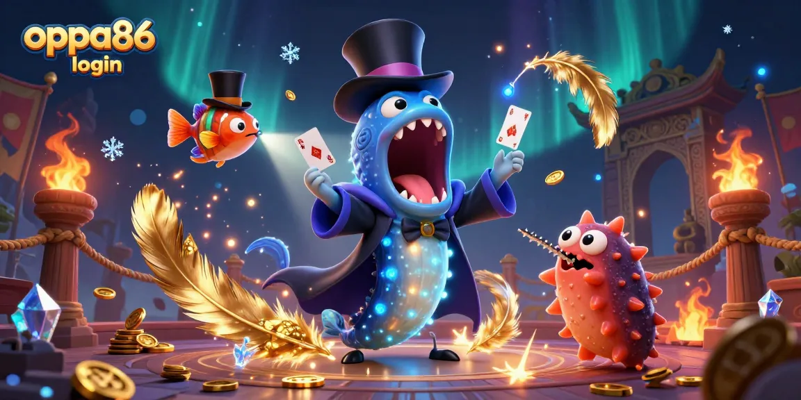 Experience the thrill with oppa86 login in a vibrant casino scene filled with magic and excitement.