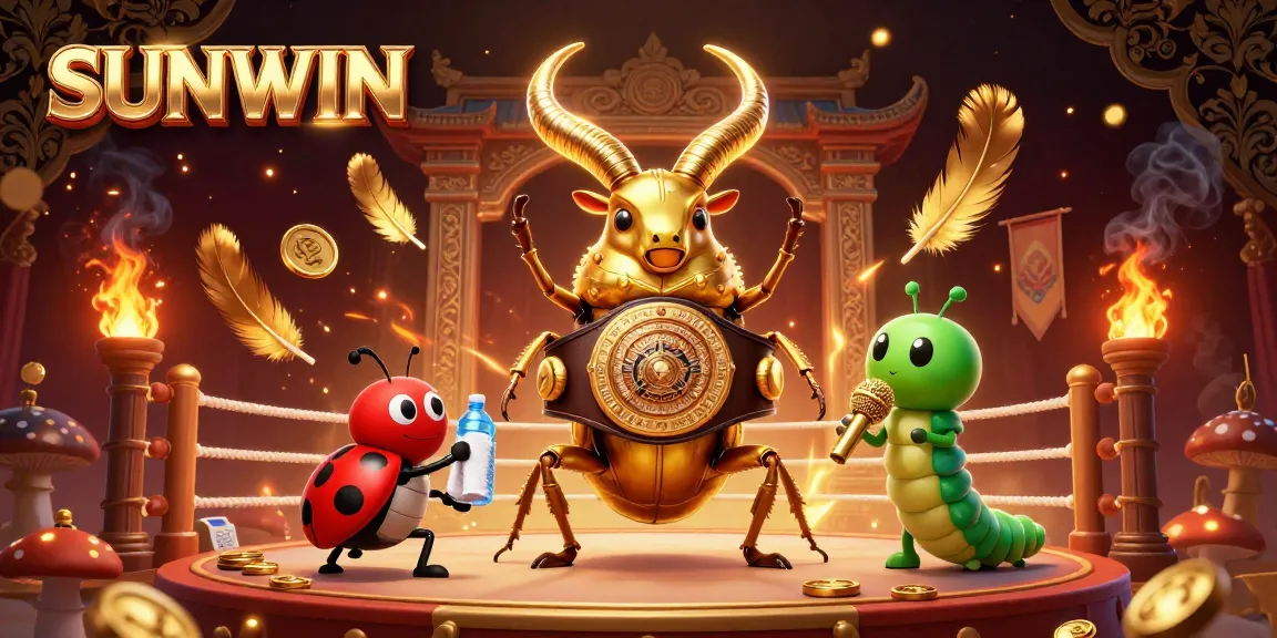 SUNWIN elevates your casino experience with thrilling battles featuring a giant beetle champion.