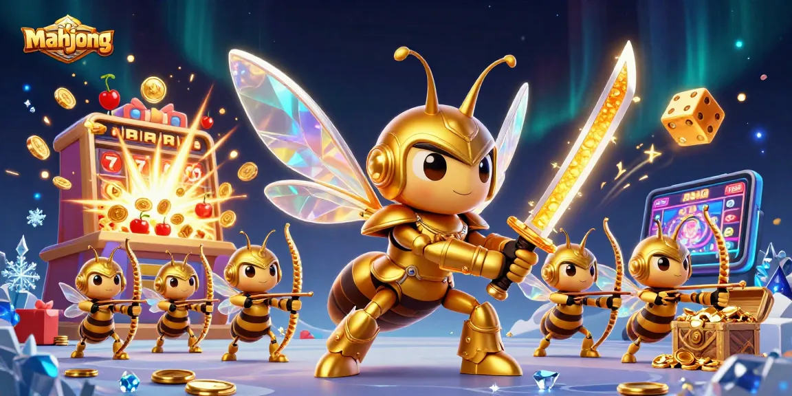 Play mahjong with vibrant 3D casino illustrations featuring characters and game elements.