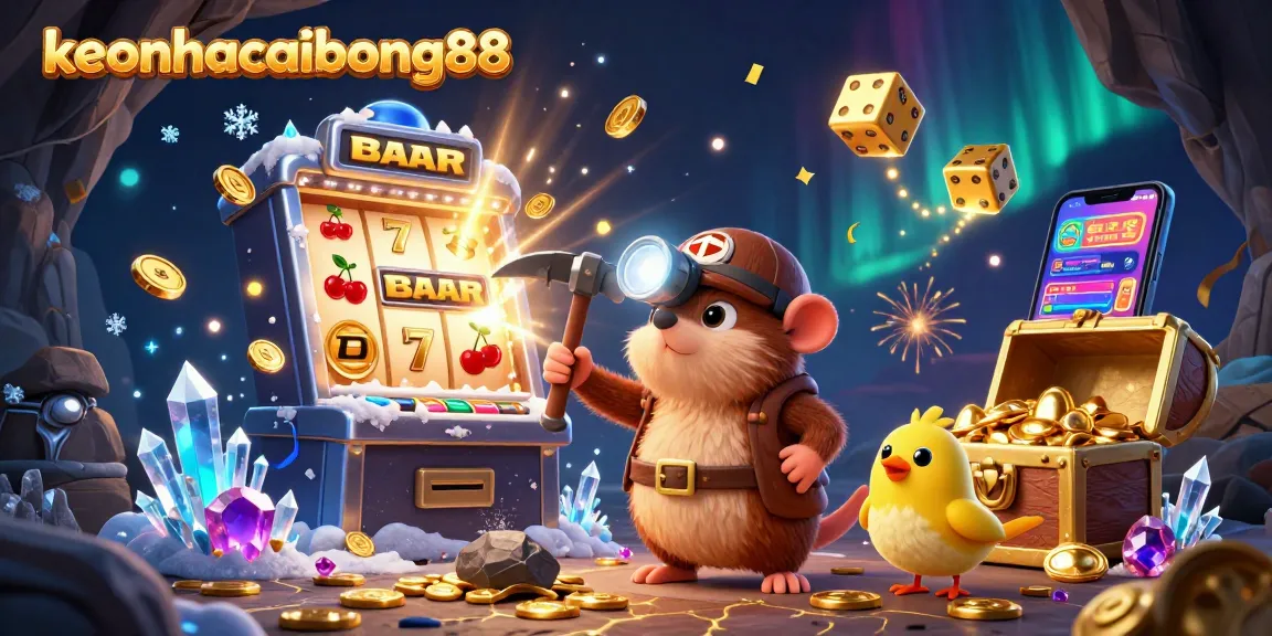 Experience the thrill of wins at keonhacaibong88 as a treasure hunter finds gold amid exciting casino games.