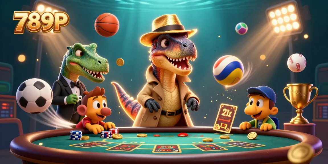 Experience thrilling gaming at 789P with velociraptor card counters and winning sports elements.