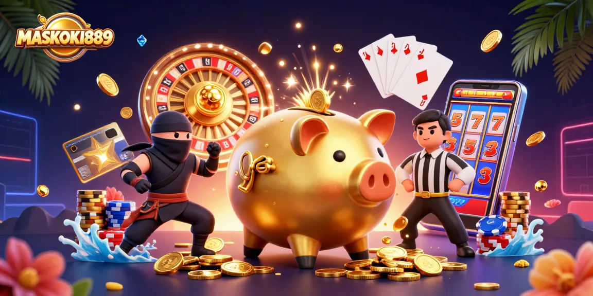 Engage in thrilling gameplay at MASKOKI889 for endless winning chances with exciting casino elements