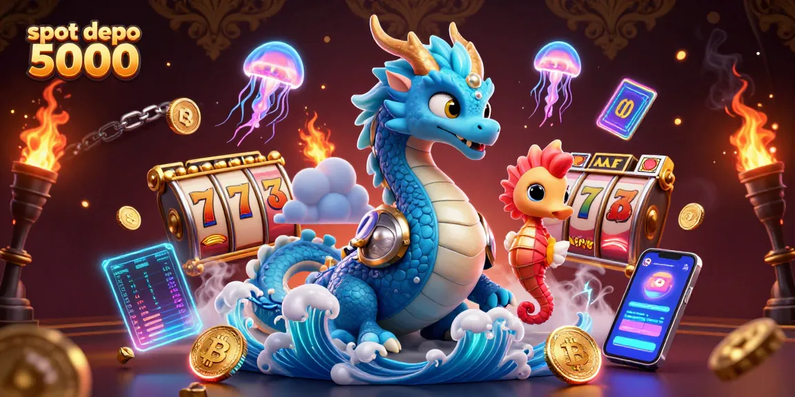Engage with slot depo 5000 for exciting gameplay featuring mesmerizing 3D dragons and neon elements.