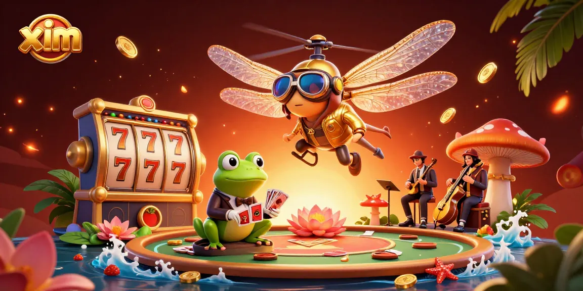Experience thrilling gaming adventures with xim in this vibrant casino scene filled with dynamic elements.