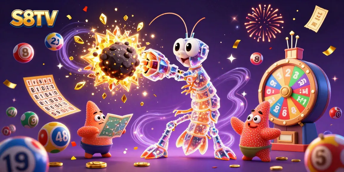 Engage with S8TV's vibrant lottery action featuring dynamic characters and colorful game elements.