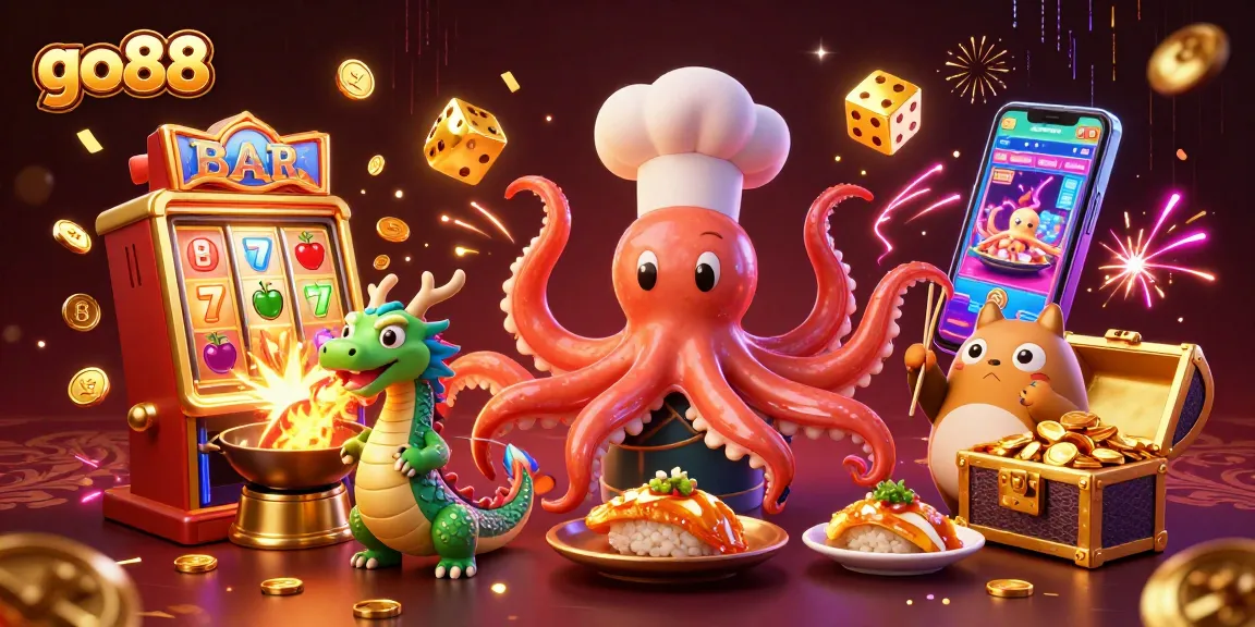 Experience the excitement of go88 with vibrant slot machines and engaging characters in this dynamic casino scene.
