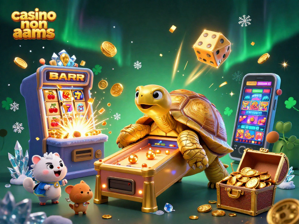 Giocare ai casino non AAMS con una tartaruga dorata che funge da macchina da pinball.