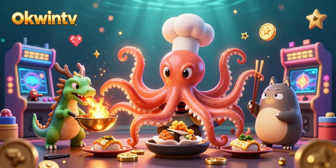 Engage with okwintv's exciting gaming scene featuring vibrant characters and dynamic casino elements.