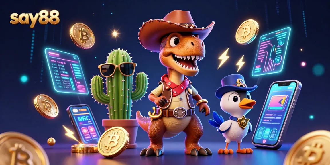 Engage in exciting gameplay at say88 featuring vibrant 3D characters and neon effects.
