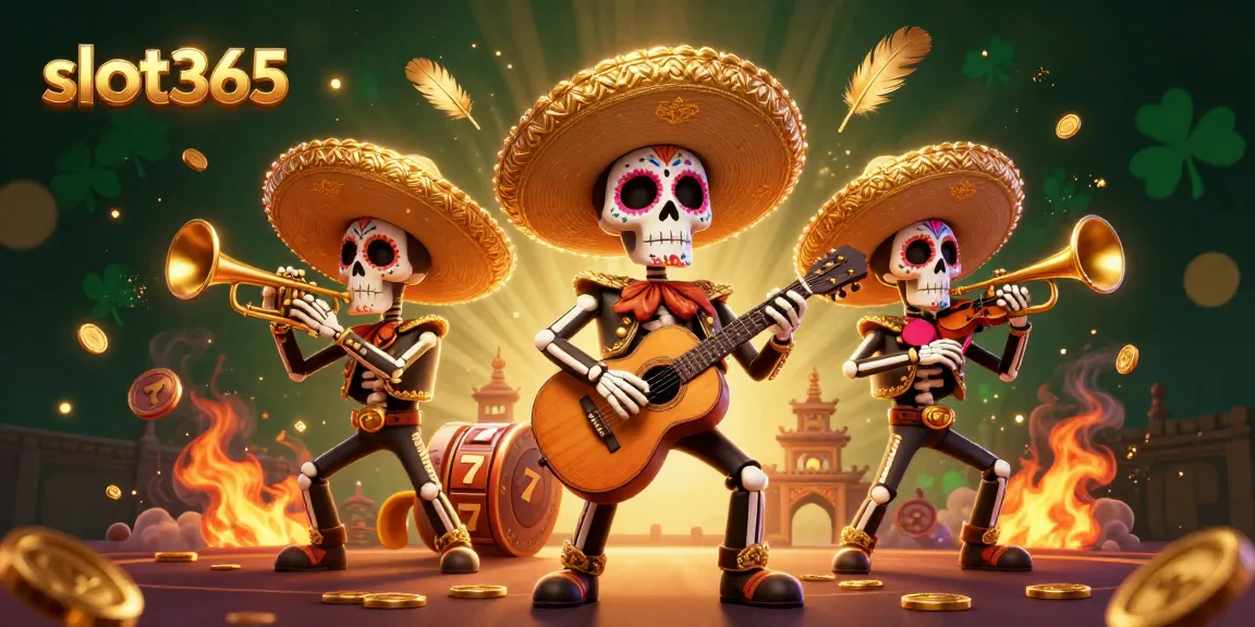 Experience thrilling action at slot365 with vibrant 3D casino characters, slot reels, and dynamic game elements.