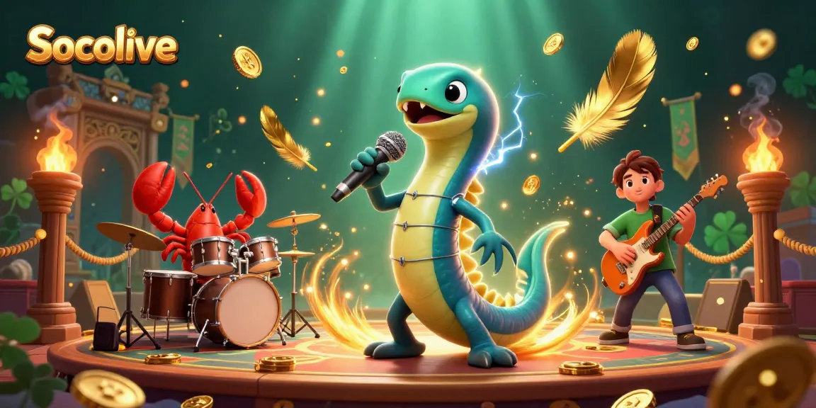 Socolive electrifies the underwater casino stage with vibrant 3D characters and dynamic elements.