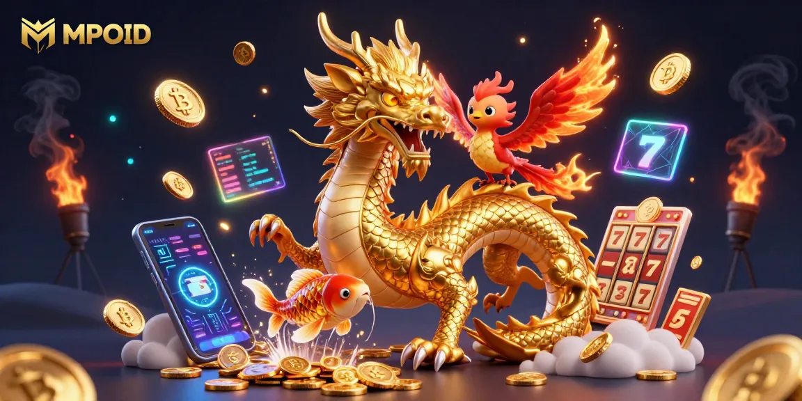 Engage in thrilling moments with MPOID as dazzling dragon and phoenix showcase epic casino energy.
