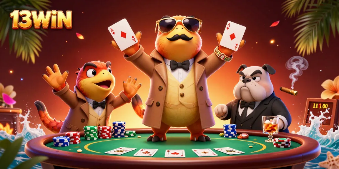 Experience excitement with 13WIN as raptors navigate a bustling VIP casino setting.