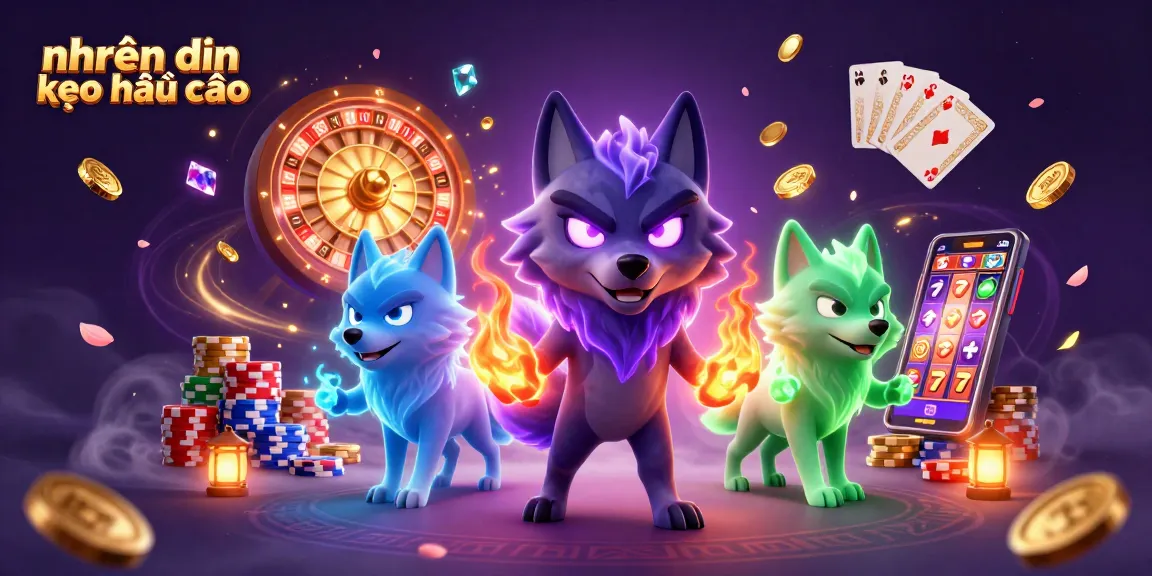 Engaging image for nhận định kèo nhà cái showcasing dynamic characters and casino elements.