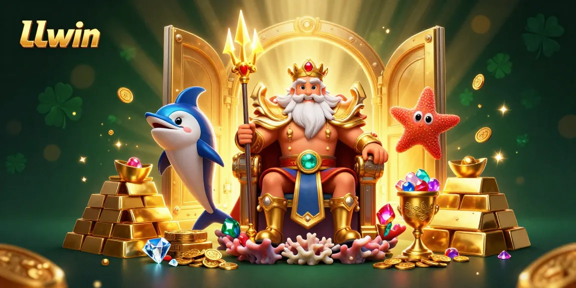 Win big at LLwin casino with Neptune overseeing a treasure-filled scene of excitement!