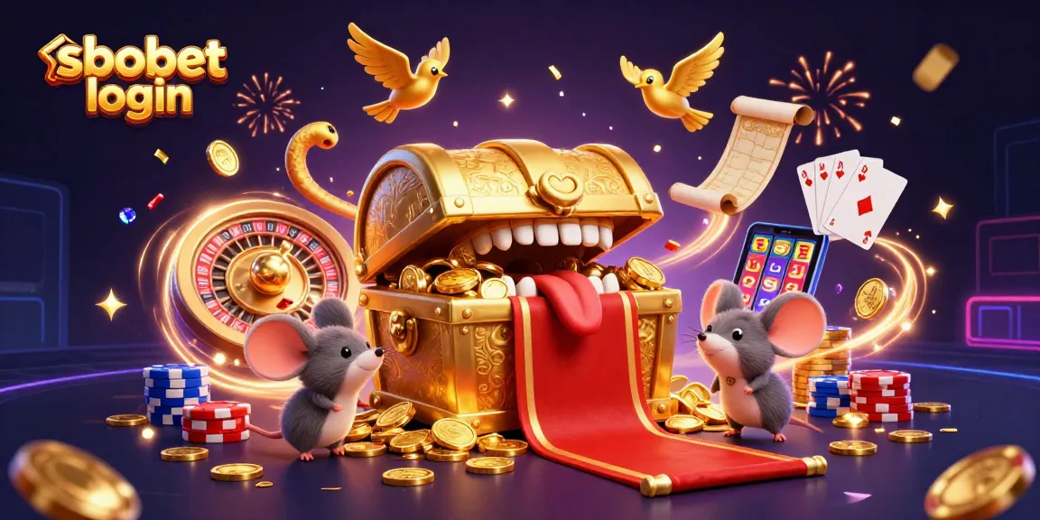 Engage with the sbobet login interface while exploring vibrant casino elements and adventure themes.