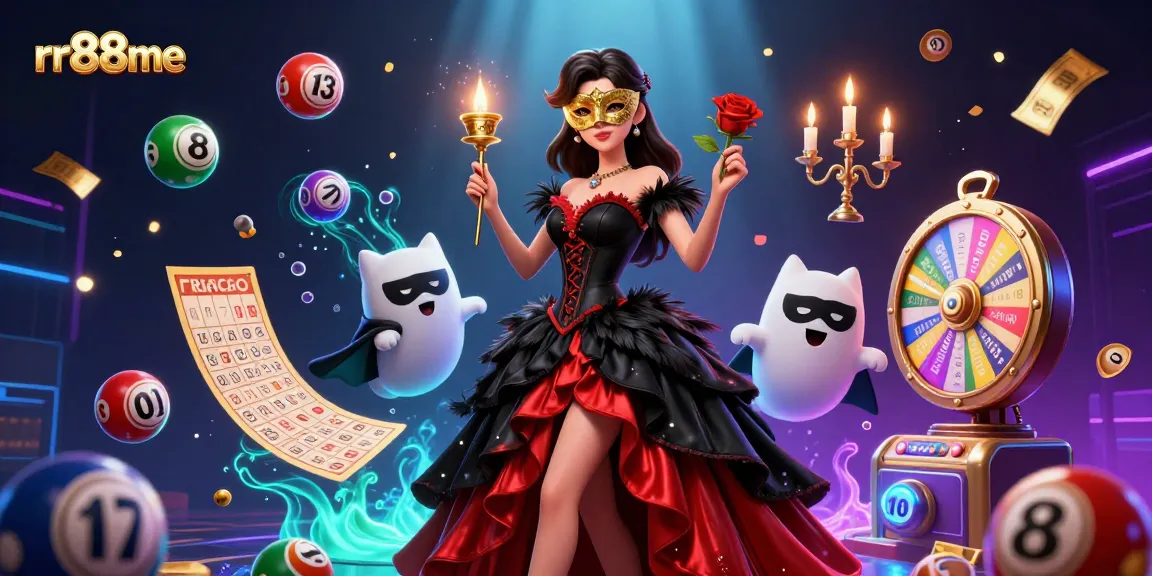 Experience the thrill of gaming with rr88me's immersive casino scene, featuring vibrant lottery elements and stunning visuals.