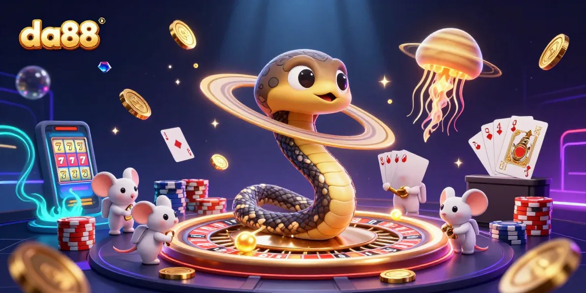 Place bets on the da88 cosmic roulette wheel with adventurous astronaut mice.