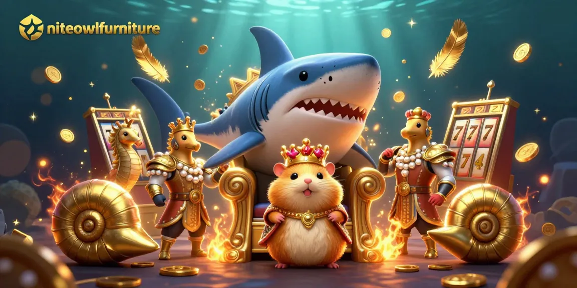 Experience the fun of niteowlfurniture with a vibrant casino-themed illustration featuring thrilling game elements.