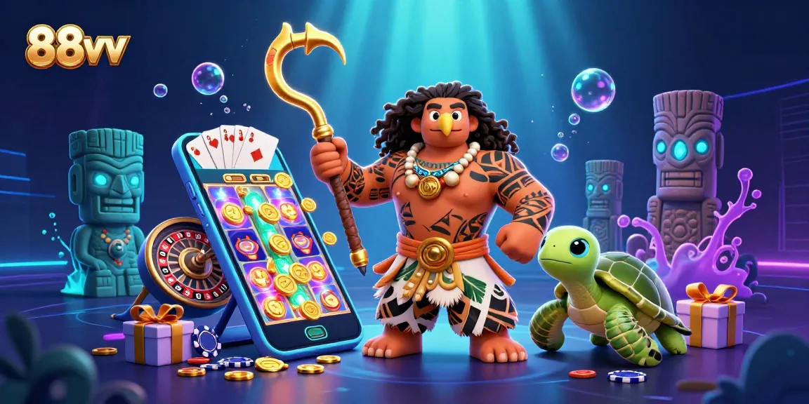 Win big with 88vv's vibrant 3D casino adventure featuring colorful slots and magical creatures!