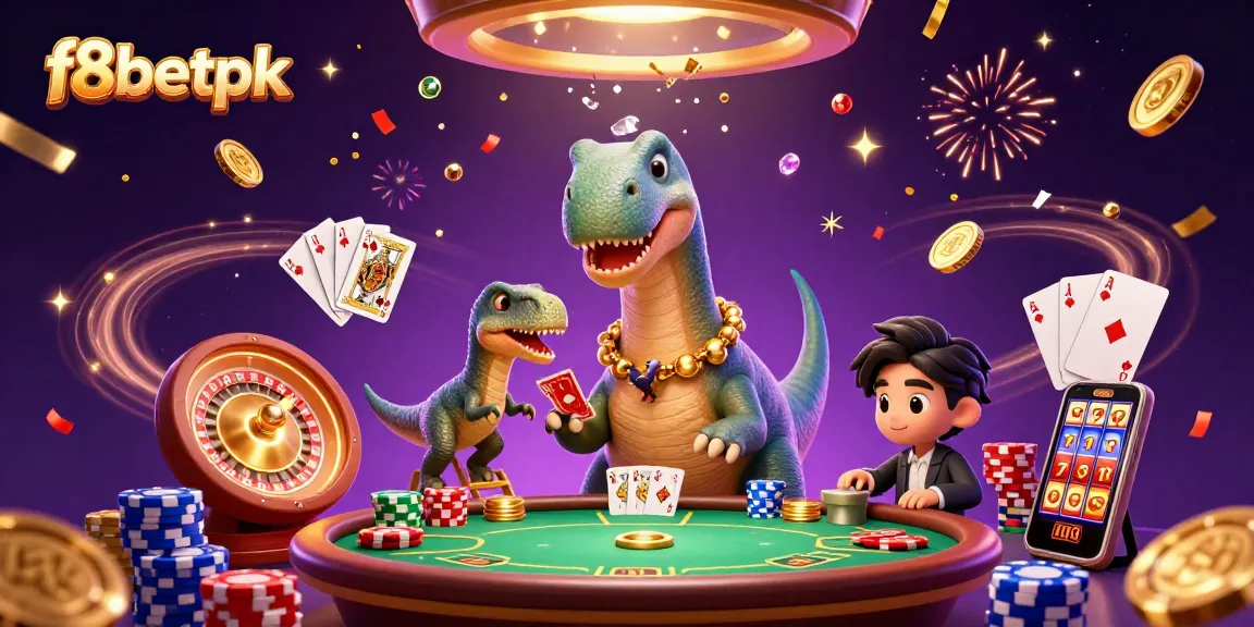Experience the thrill of f8betpk with this vibrant casino scene featuring dynamic characters and games.