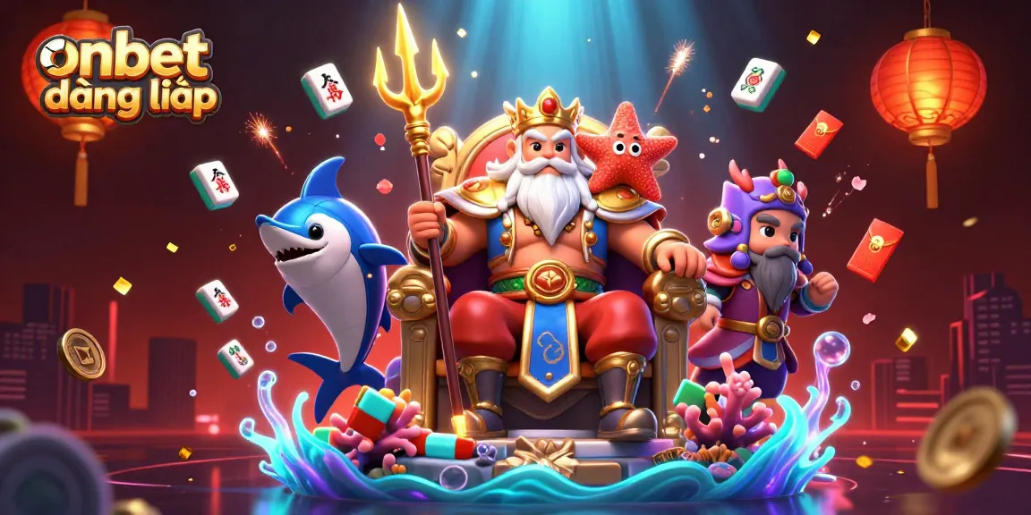 Experience the thrill of onbet đăng nhập with vibrant 3D casino characters and elements.