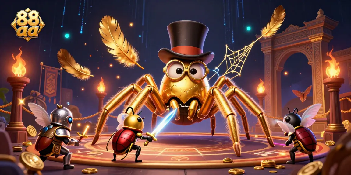 Engage with thrilling casino action at 88 aa, featuring unique characters in a vibrant gambling setting.