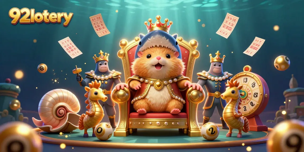 Engage with 92lottery's vibrant online lottery experience featuring golden hamster king and dynamic game elements.