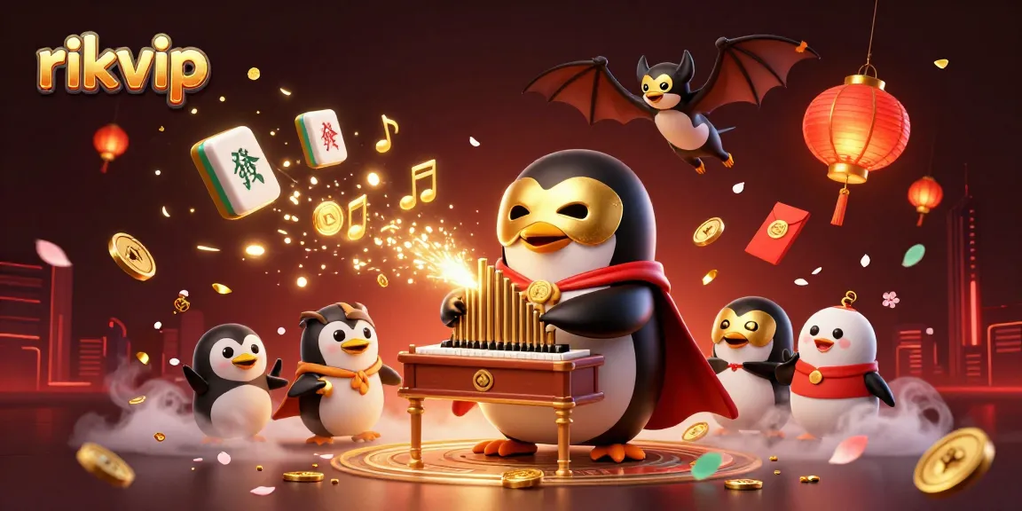 Experience the excitement of rikvip with a captivating 3D illustration of a gaming scene filled with action and rewards.