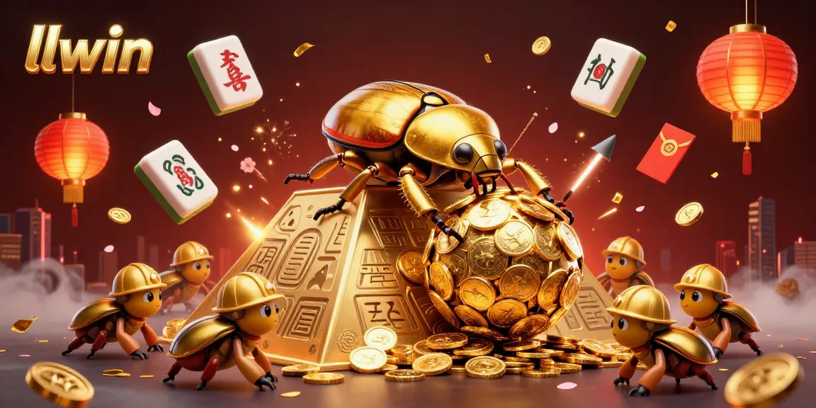 Experience thrilling gameplay with llwin's golden adventures in a vibrant 3D casino scene.