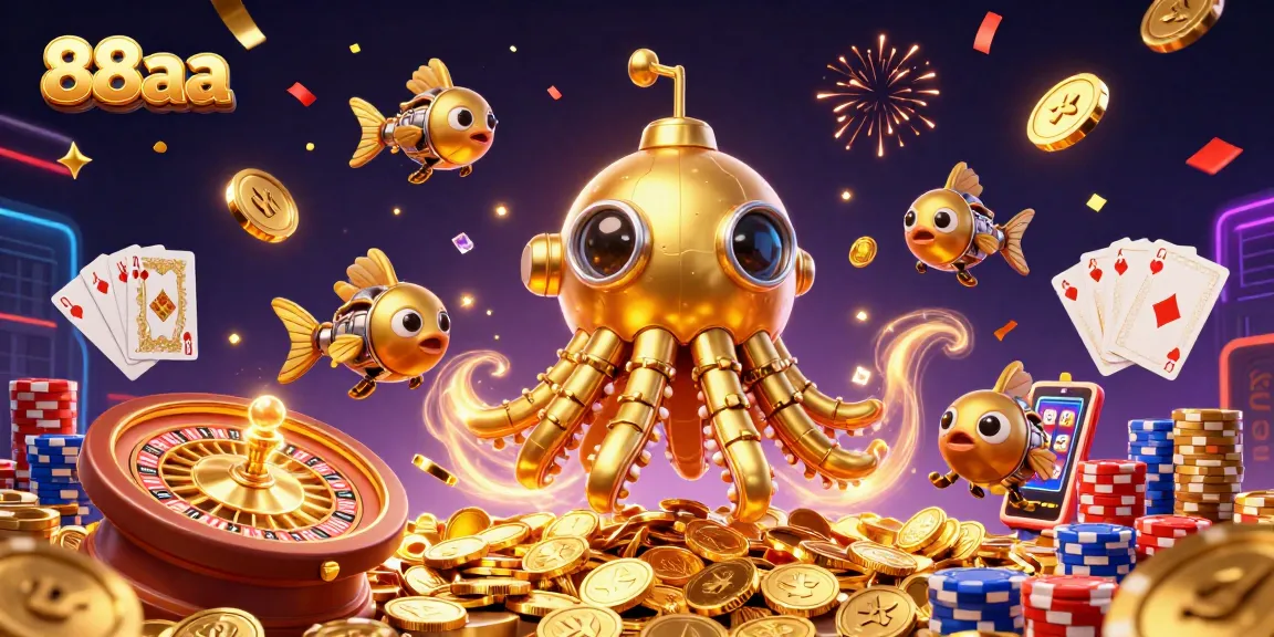 Experience thrilling moments with 88aa during an epic casino adventure featuring golden kraken and treasures.