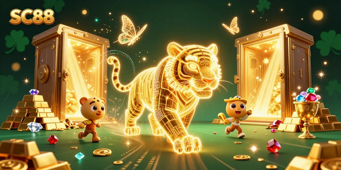 Experience thrilling gaming adventures at SC88 with neon-wireframe visuals and sparkling treasures.