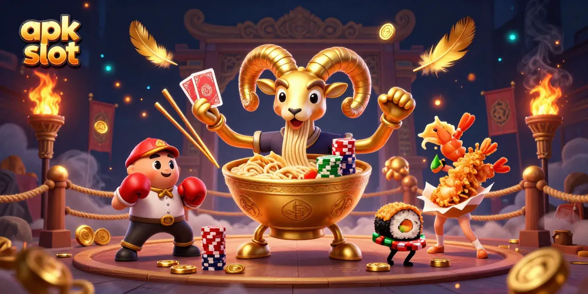 Menangkan pengalaman bertaruh dalam apk slot dengan gambar karakter unik dan elemen kasino yang menarik.