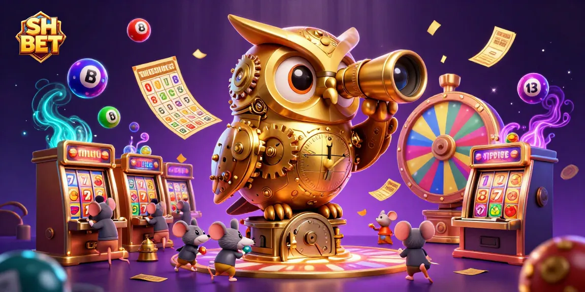 Experience winning moments with SH BET in a vibrant casino scene filled with colorful games.