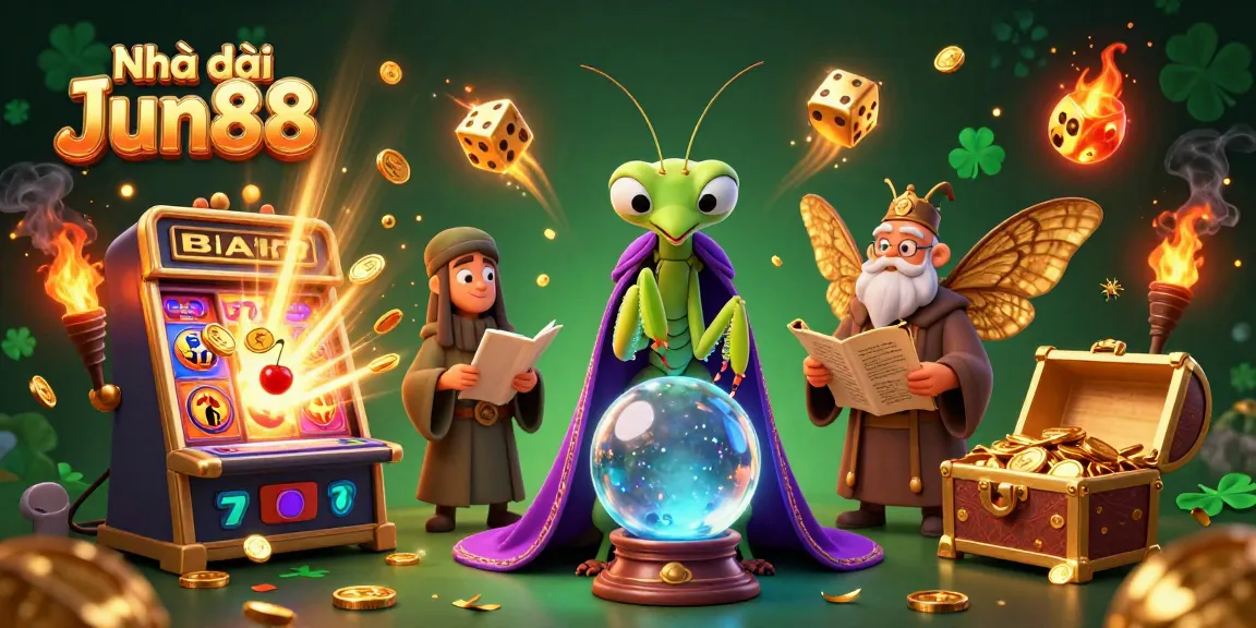 Engage with Nhà cái Jun88 in a colorful casino adventure featuring a jackpot explosion.