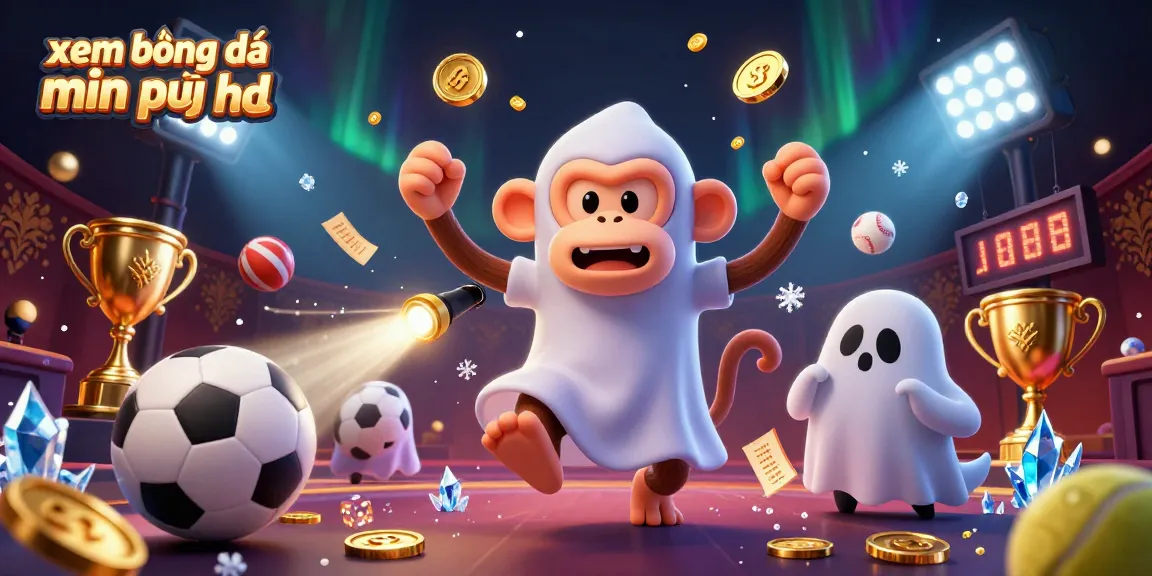 Watch xem bóng đá miễn phí hd with engaging poltergeist monkey and ghost-hunter puppy in a vibrant betting venue.