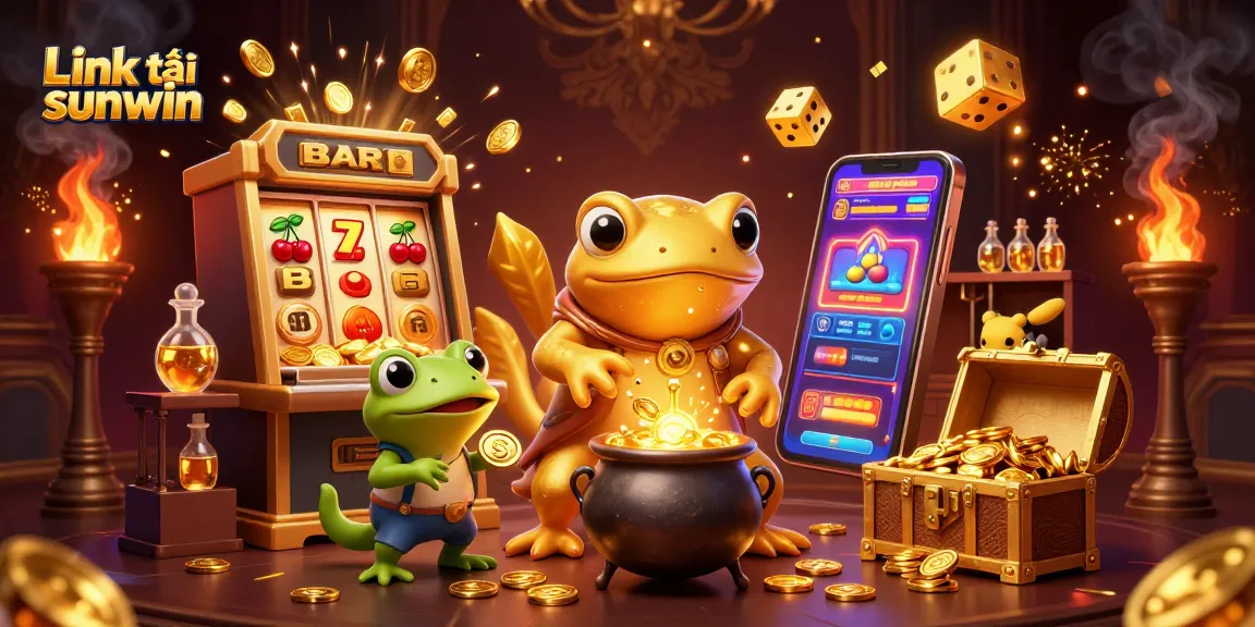 Experience thrilling gameplay with Link tải sunwin amidst vibrant casino treasures and alchemy.
