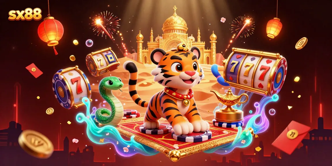 Engage with the excitement of sx88 slot gaming, experience vibrant 3D casino illustration
