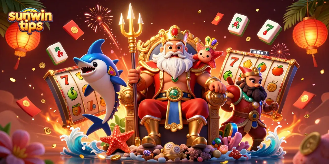 Spin the reels and win big with sunwin tips in this vibrant casino illustration!