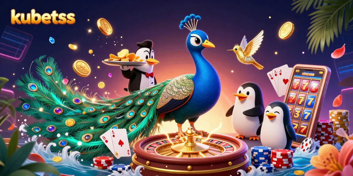 Spin the wheel of fortune at kubetss with vibrant casino elements and captivating characters!