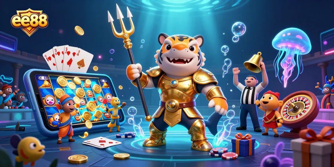Spin colorful slots and win big with ee88 in a vibrant underwater casino adventure.