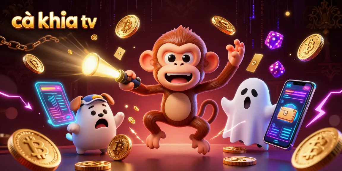 Catching the action on cà khịa tv as a playful ghost-hunter puppy tracks a mischievous monkey in a casino.
