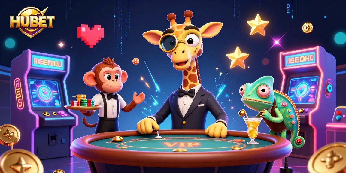 Engage with HUBET's immersive online gaming environment featuring vibrant characters and action.