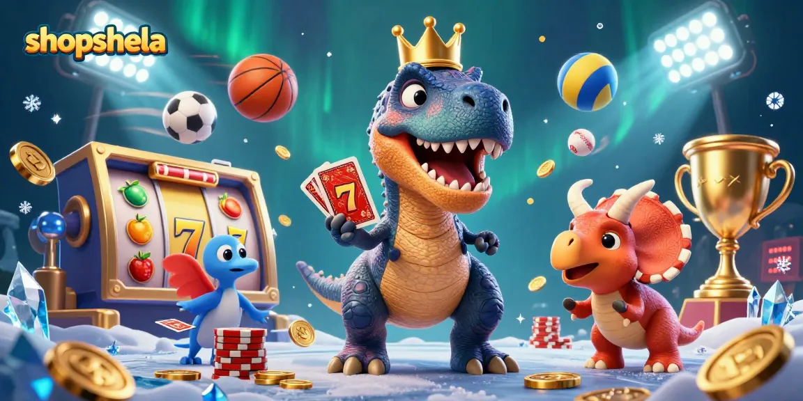 Spin to win at shopshela with exciting slots and friendly dinosaur characters!