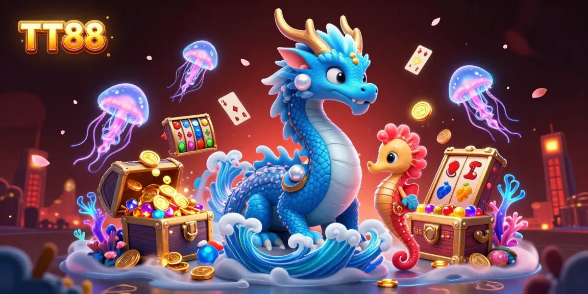 Experience winning moments at TT88 with a magical underwater casino adventure filled with treasures and games.