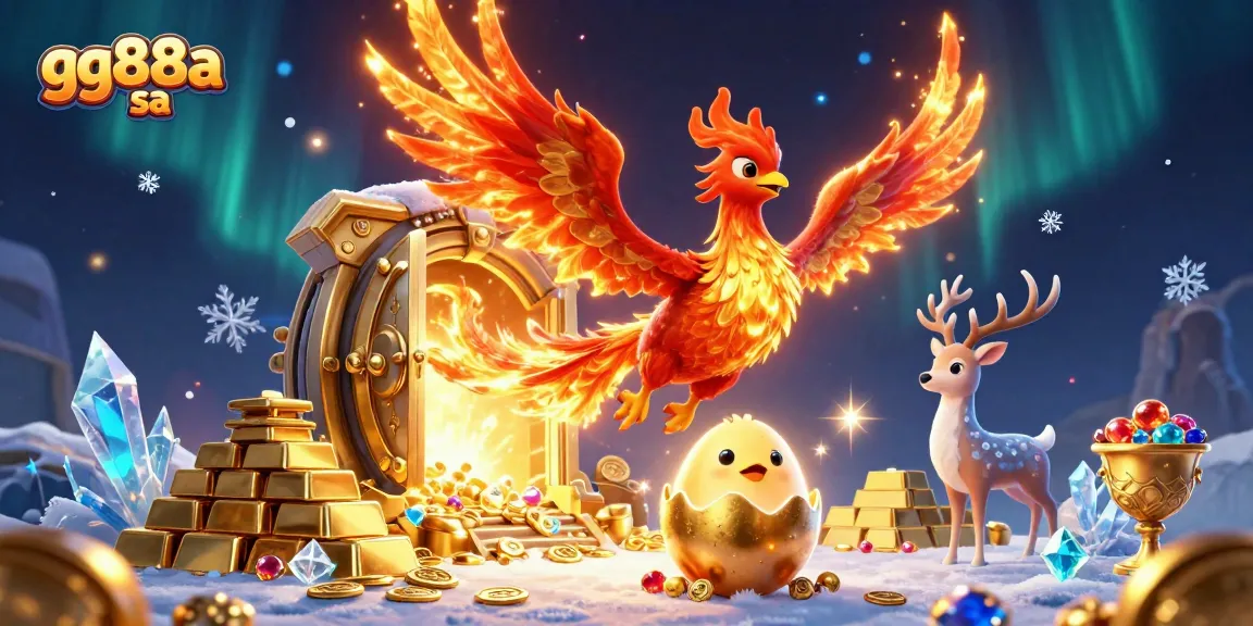 Engage with exciting treasures at gg88a sa as a fire phoenix embarks on a vivid casino adventure.