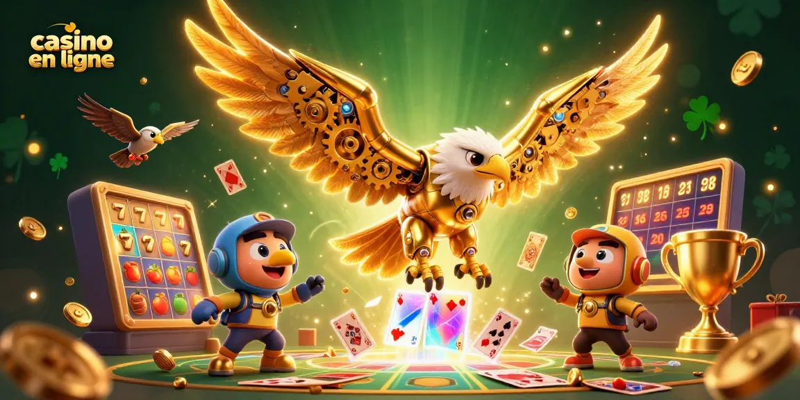 Jouez à casino en ligne avec des jeux de machines à sous et des symboles de jackpot captivants.