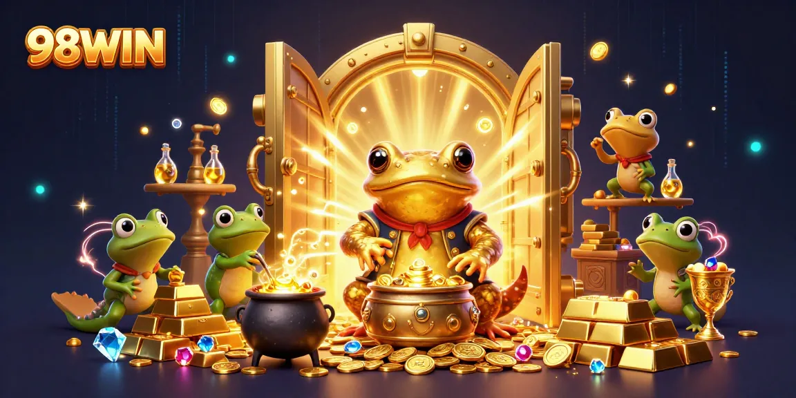 Engage in thrilling gameplay with 98WIN's golden treasures, dynamic characters, and exhilarating casino ambiance.